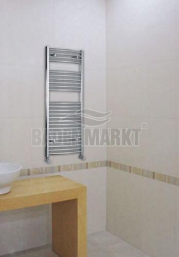 Modern Curve handdoekradiator wit